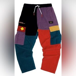 Styssy X Coursemys Velvet Corduroy Patchwork Pants size S